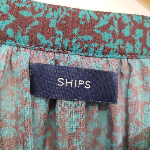 シップス SHIPS 21SS ピンタックプリントブラウス レディース ONE SIZE
