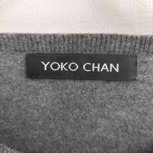 ヨーコチャン YOKO CHAN シルクシアー切替 クルーネックニット レディース JPN:40