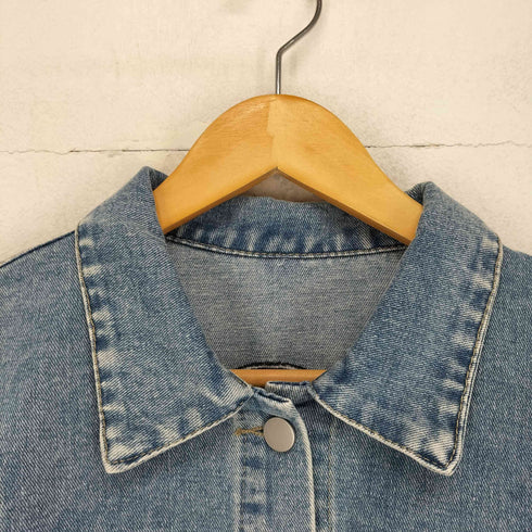k three スマイル刺繍 デニムトラッカージャケット レディース