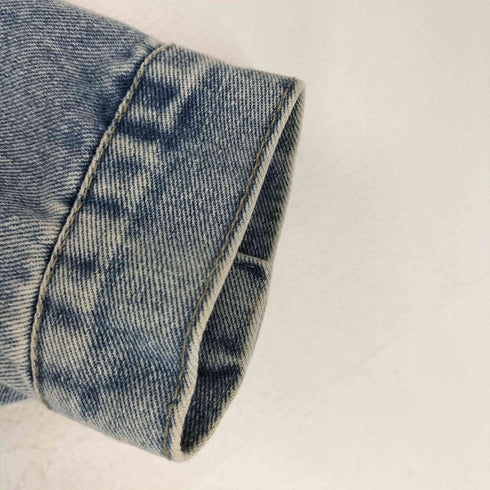 k three スマイル刺繍 デニムトラッカージャケット レディース