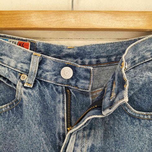 サムシング SOMETHING 80S MADE IN FRANCE テーパードデニムパンツ レディース W66H98