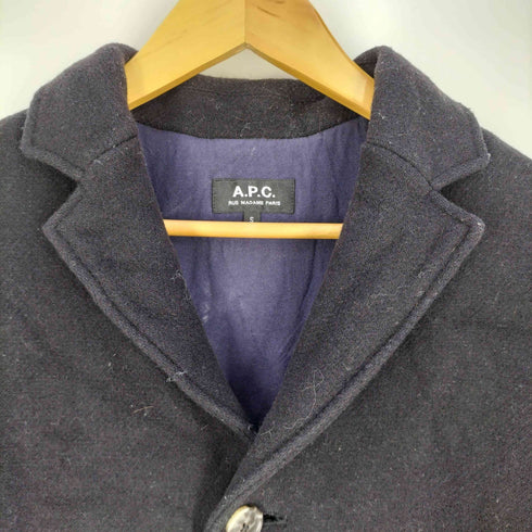 アーペーセー A.P.C. ウールナイロン チェスターコート メンズ import:S