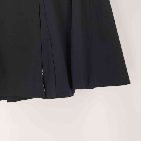 バーバリーブルーレーベル BURBERRY BLUE LABEL サイド バックル ベルト ポリ レーヨン フレア ラップ 巻き スカート レディース EUR:36