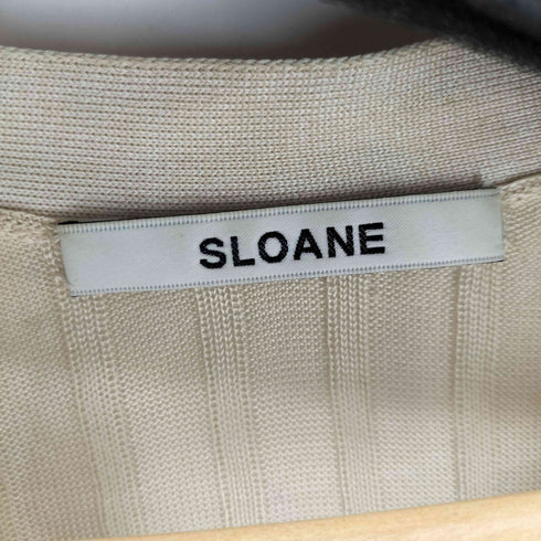 スローン SLOANE 18GシルクワイドリブVカーディガン レディース JPN:1