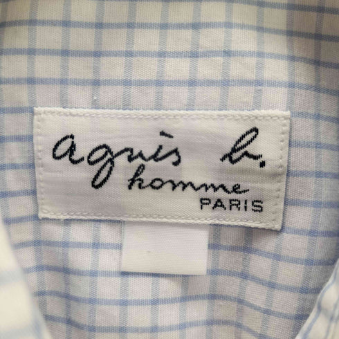 アニエスベーオム Agnes b.homme ボタンダウンL/Sチェックシャツ メンズ