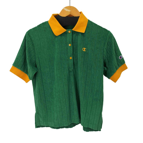 チャンピオン Champion パイル生地 半袖ポロシャツ レディース JPN:M