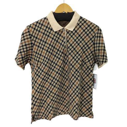 ダックスロンドン DAKS LONDON チェック柄 ポロシャツ メンズ JPN:L