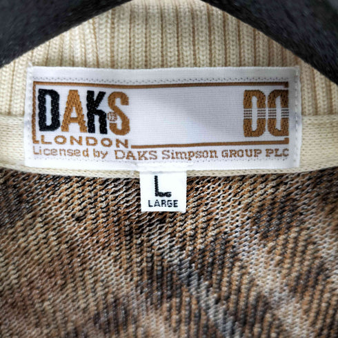 ダックスロンドン DAKS LONDON チェック柄 ポロシャツ メンズ JPN:L