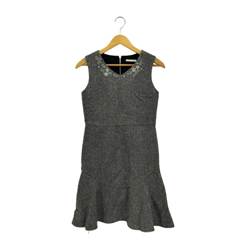 アベニールエトワール Aveniretoile ビジューデザイン ノースリーブワンピース レディース 34