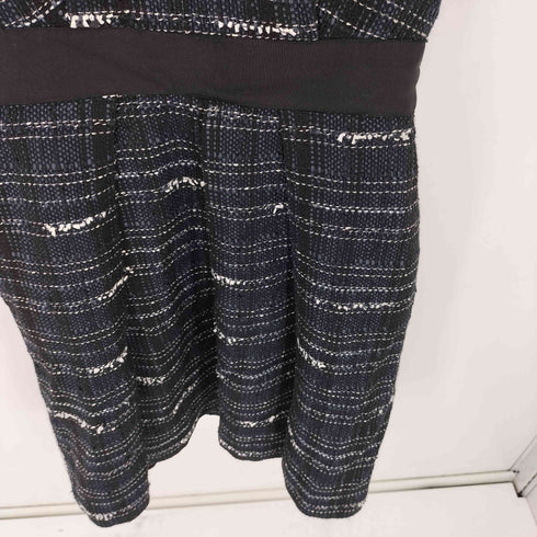 アベニールエトワール Aveniretoile ビジューデザイン ツイード ノースリーブワンピース レディース 36