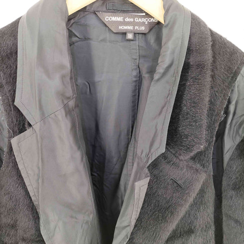 コムデギャルソンオムプリュス COMME des GARCONS HOMME PLUS 19AW Eco Fur Layered Coat フェイクファーレイヤードコート メンズ JPN:XS