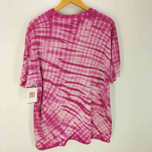 COLLEGE WARE 90S USA製 シングルステッチ タイダイ染め グラフィック S/S クルーネック Tシャツ メンズ import:L