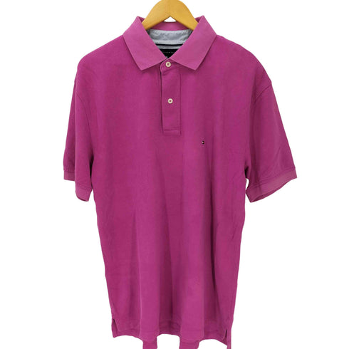 トミーヒルフィガー TOMMY HILFIGER 40's Two Ply Cotton S/S 鹿の子 ポロ シャツ メンズ import:XL