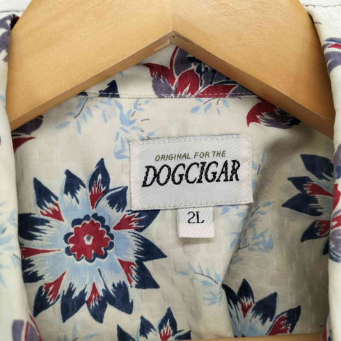 DOGCIGAR 花柄 トグルボタン 開襟シャツ メンズ 2L