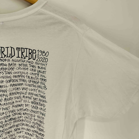ステューシー Stussy メキシコ製 1980 2020 WORLD TRIBE 両面プリント S/S クルーネック Tシャツ メンズ import:M