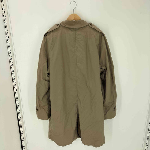 ロンドンフォグ LONDON FOG 70-80S maincoats 白金タグ 65/35 ポリ コットン 裏地 キルティングライナー付き ステンカラー コート バルマカーン コート メンズ 46 EX-LONG
