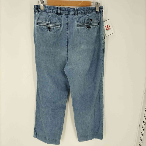 トミーヒルフィガー TOMMY HILFIGER 00S 裏地スレーキ ストライプ 2タック ワイド テーパード デニム パンツ メンズ 32/30