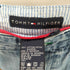 トミーヒルフィガー TOMMY HILFIGER 00S 裏地スレーキ ストライプ 2タック ワイド テーパード デニム パンツ メンズ 32/30
