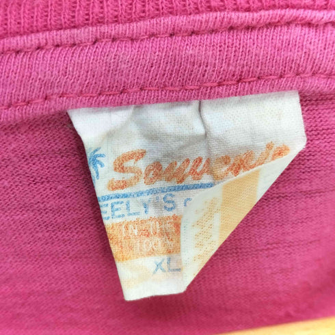 90S 袖シングルステッチ アロハプリント S/S Tシャツ メンズ import:XL