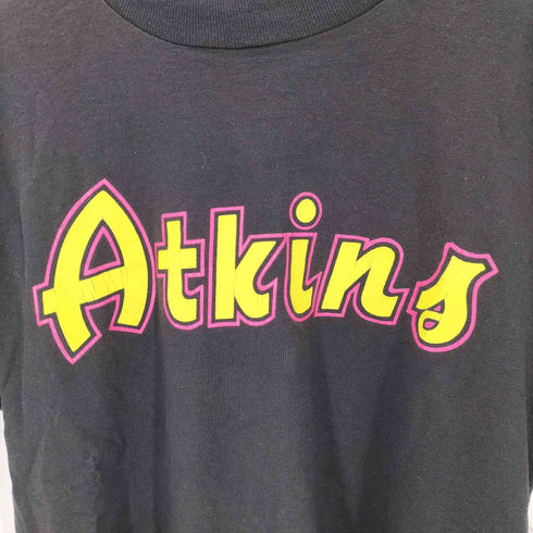 90S SCREEN STARS BEST ボディ USA製 Atkins フチカラー プリント Tシャツ メンズ import:L