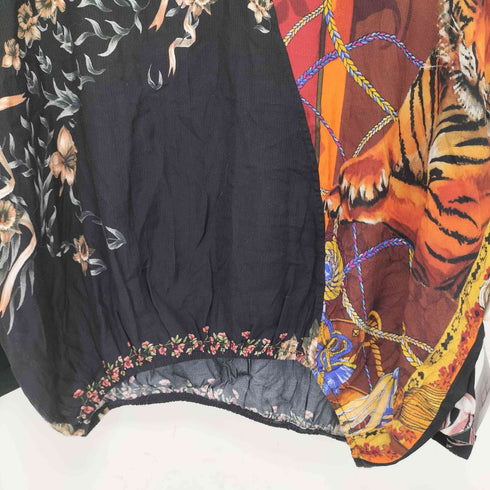 デシグアル Desigual ドルマンスリーブスカーフ柄ブラウス レディース import:M