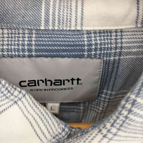 カーハートワークインプログレス Carhartt WIP L/S Deaver Shirt マドラスチェック ワンポイントロゴ刺繍 フランネルシャツ メンズ L