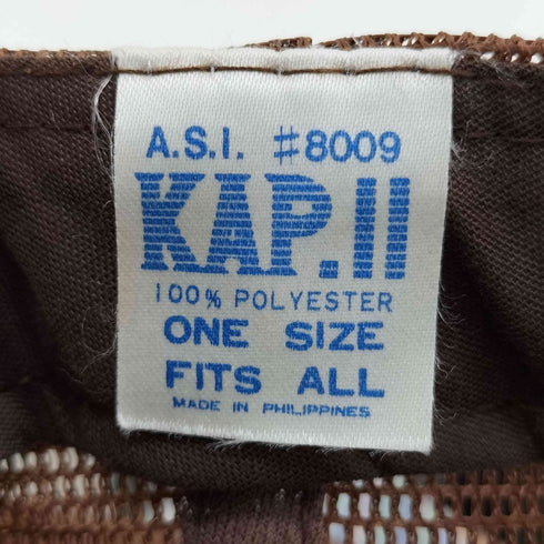 KAP.II 企業ロゴ メッシュキャップ メンズ ONE SIZE