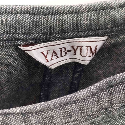 ヤブヤム YAB-YUM サイドジップ ワイド シャンブレー ショーツ キュロット パンツ レディース