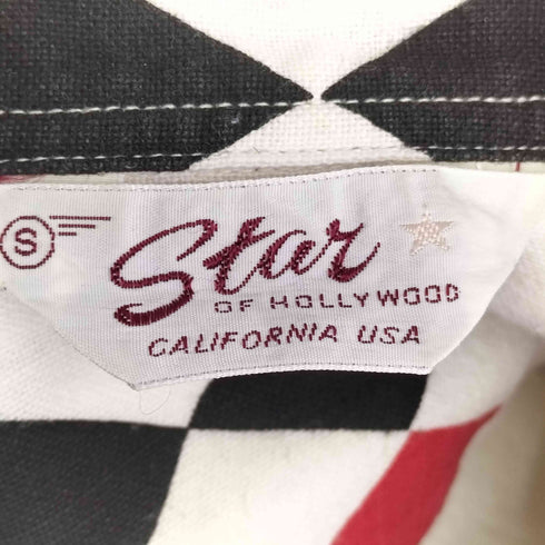 Star of Hollywood ダイヤモンド柄 S/S 開襟シャツ メンズ import:S