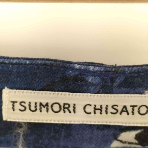 ツモリチサト TSUMORI CHISATO 製品加工 総柄 ミディアム タイト スカート レディース JPN:2