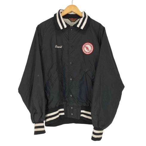 プラジャック Pla-Jac 80s USA製 両面ワッペン刺繍コーチジャケット メンズ L