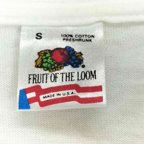 フルーツオブザルーム FRUIT OF THE LOOM 90s USA製 袖裾シングル TRIPLE CROWN OF SURFING クルーネックTシャツ メンズ S