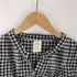 PONT DE CHALONS ノーカラー L/S ギンガムチェック シャツ ブラウス レディース JPN:M
