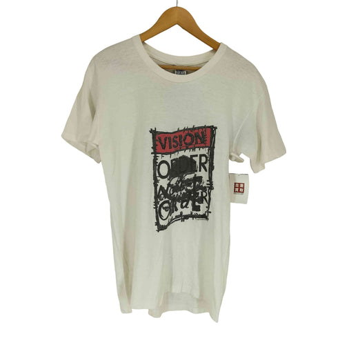 ヴィジョンストリートウェア VISION STREET WEAR 1986 USA製 袖裾シングル 両面プリントクルーネックTシャツ メンズ M