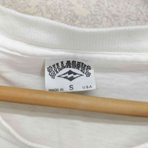 ビラボン BILLABONG 90s USA製 袖裾シングル クルーネックTシャツ メンズ S