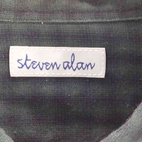 スティーブンアラン Steven Alan TR オンブレ― チェック レギュラーカラー シャツ LOOSE メンズ JPN:XL
