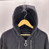 ファッキンオーサム FUCKING AWESOME Zippers Hoodie Washed Black ジッパー フーディー ジップアップ パーカー ウォッシュド ブラック メンズ import:M