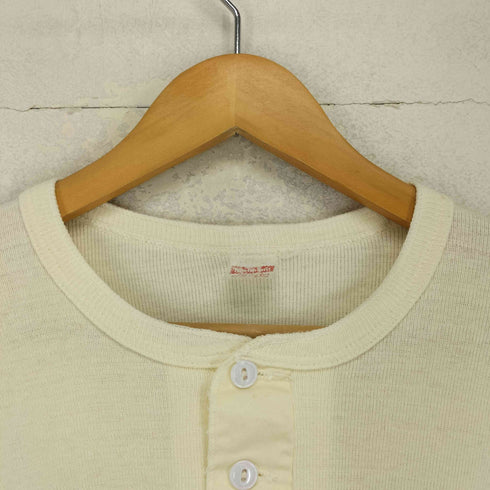 ヘルスニット Healthknit 70-80s USA製 ヘンリーネック L/S カットソー メンズ S