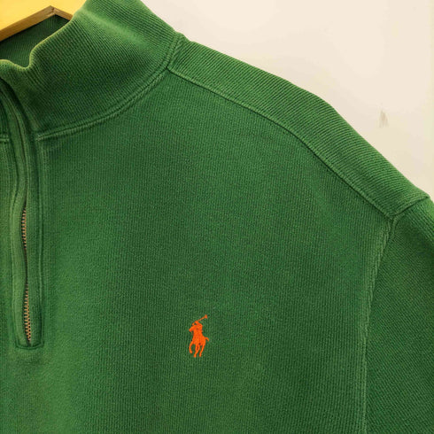 ポロバイラルフローレン Polo by RALPH LAUREN 90-00s ポニー刺繍 ハーフジップ スウェットプルオーバー メンズ XXL