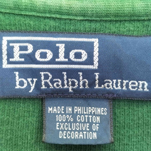 ポロバイラルフローレン Polo by RALPH LAUREN 90-00s ポニー刺繍 ハーフジップ スウェットプルオーバー メンズ XXL