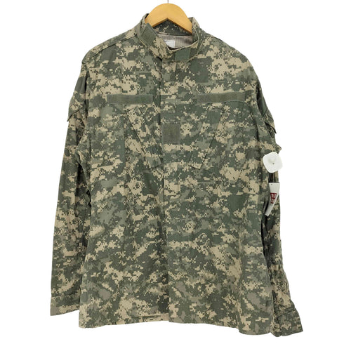 ユーエスアーミー U.S. ARMY 2005年会計 Army Combat Uniform Zipper Coat デジカモ リップストップコンバットユニフォームジャケット メンズ MEDIUM-X-LONG