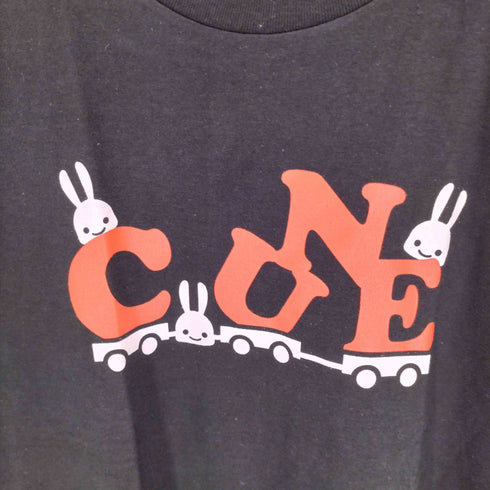 キューン CUNE ロゴ ウサギ プリント S/S Tシャツ メンズ JPN:L