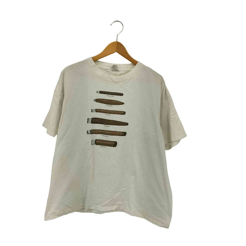 オニータ ONEITA 90s USA製 シングルステッチ 葉巻 プリントTシャツ メンズ import:XL