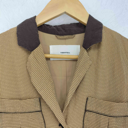 トゥデイフル TODAYFUL Georgette Check Combinaison レディース 36