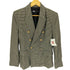ザラ ZARA Houndstooth Tweed Blazer Gold Buttons 千鳥格子 金釦 ダブルブレスト ツイード ジャケット レディース import:L