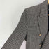ザラ ZARA Houndstooth Tweed Blazer Gold Buttons 千鳥格子 金釦 ダブルブレスト ツイード ジャケット レディース import:L