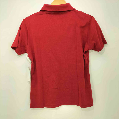 ラルフローレン RALPH LAUREN USA製 ポニー刺繍 S/S ニット ポロ シャツ レディース import:XL