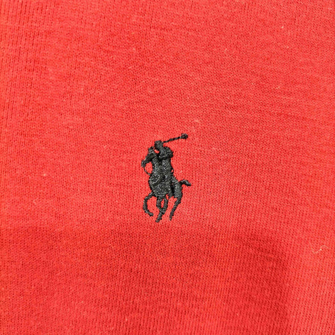 ラルフローレン RALPH LAUREN USA製 ポニー刺繍 S/S ニット ポロ シャツ レディース import:XL