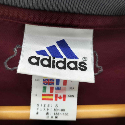 アディダス adidas 00S ラバー パフォーマンス ロゴ ドリルトップ ゲーム シャツ 2001年製 メンズ import:S