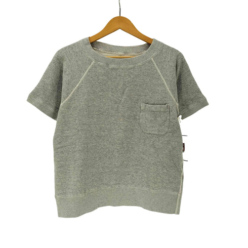 サンカ Sanca 14SS ポケ付き クルーネック スウェット Tシャツ 裏地パイル メンズ